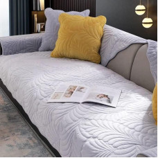 uyeoco Velvet Sofos užvalkalas 1 2 3 4 vietų sofos užvalkalas L formos kampinis sofos užvalkalas, Velveto sofos užvalkalas Neslystantis sofos užvalkalas (spalva: # 6, dydis: 110 x 160 cm1 vnt.)