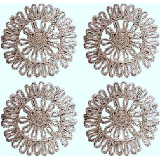 Osmond Rundes Gewebtes Tisch Set für Tisch, NatüRliche Geflochtene Rattan Tisch Set Hohl Geflecht Platten für Feiertags KüChen Tisch Matte