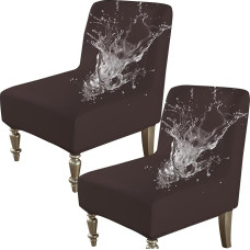 Zeyeo Armlehnstuhlbezug Aus PU-Leder, Wasserdichter Schonbezug Für Übergroße Akzentstühle Im Wohnzimmer (kava, 2 vnt.)