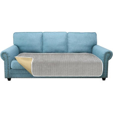 Granbest 2024 Naujos žakardo dizaino sofos pagalvėlių užvalkalai, apsaugantys nuo raukšlių, skalbiami sofos apsauginiai užvalkalai naminiams gyvūnėliams ir vaikams (3 sėdimos vietos, šviesiai pilka)