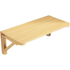 Klapptisch aus Holz zur Wandmontage, stabile Struktur, hohe Tragfähigkeit, leicht zu reinigen, abgerundete Ecken, platzsparendes Design für Küche, Schlafzimmer und Laptop.
