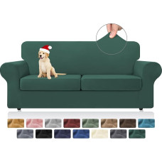 KEKUOU Stretch-Couchbezüge, Sitzbezüge für 2 Kissen, Couch, Sofa, Sofabezug, Schonbezug für 2 separate Kissen, Couch mit weichem, elastischem Möbelschutz für Hunde, Kinder (Zweisitzer, Jäger)