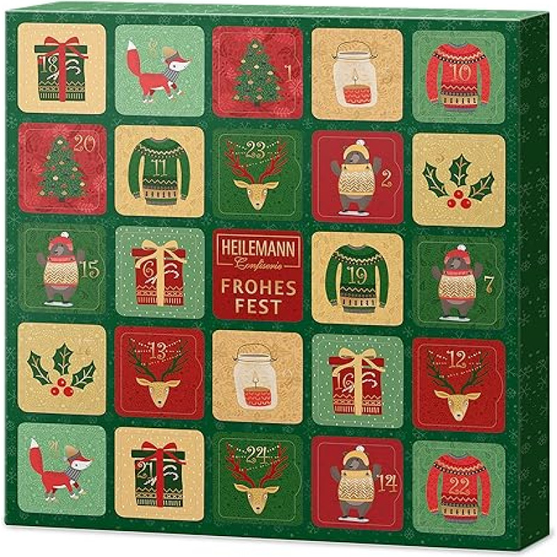 Heilemann Table Advent Calendar Chocolate Plates (Green)