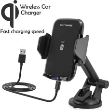 MidGard Wireless Car Mount with Qi Charging Function Compatible with Apple iPhone Smartphones/Samsung Galaxy Smartphones/Huawei etc.