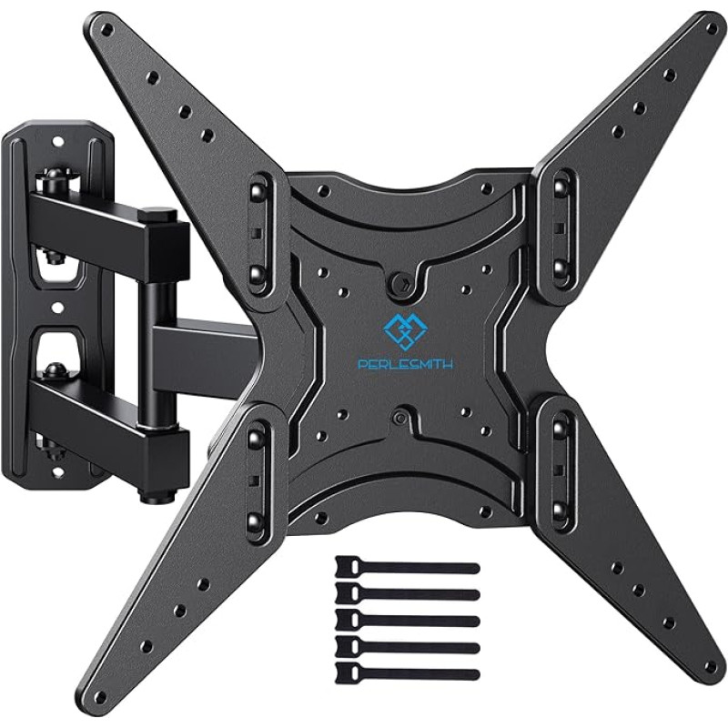 TV Wall Mount, Swivelling / Tilting, for 23 - 55 Inch Flat and Curved Televisions or Monitors up to 40 kg, Max. VESA 400 x 400 mm