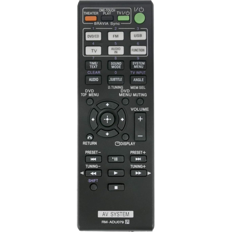 VINABTY RM-ADU079 Replacement Remote Control for Sony AV System DAV-TZ715 DAV-HBD-T79 E280 HBD-TZ135 HBD-TZ530 DAV-DZ330 DAV-TZ230 HBD-DZ330 HCD-TZ230 DAV-DZ710 DAV DZ740finfinDAV-TZ210