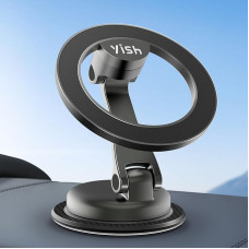 YISH Magnetic Mobile Phone Holder Car Magnetic Car Mount: Smartphone Holder Car Mag-Safe Car Mount, 360° Rotation Mobile Phone Holder Car Magnet for iPhone 15 14 13 12 Pro Max Plus Samsung