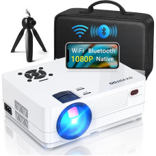 Native 1080P Projector with WiFi and Two-Way Bluetooth, Full HD Movie Projector for Outdoor Movies, 300 Inch Display Projector 4k Home Theater, Compatible with iOS/Android/PC/XBox/PS4/TV Stick/HDMI/USB..