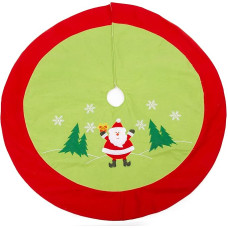 small foot 11387 Santa Christmas Tree Skirt Felt Fabric Tree Decoration Decoration Multi-Coloured Normal