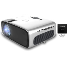 Philips NeoPix Ultra One+ - True Full HD Projector with Android TV Dongle, Chromecast Built-in and Two HDMI Ports