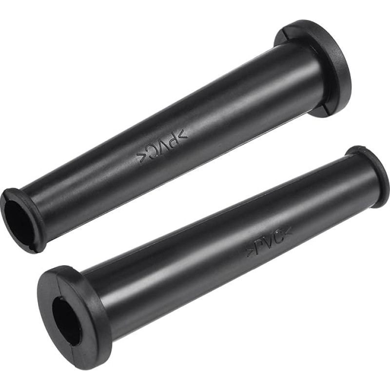 sourcing map 5 x Black 75mm Length Trunk Protector Cable Sleeve Hose Rubber Strain Relief Cord