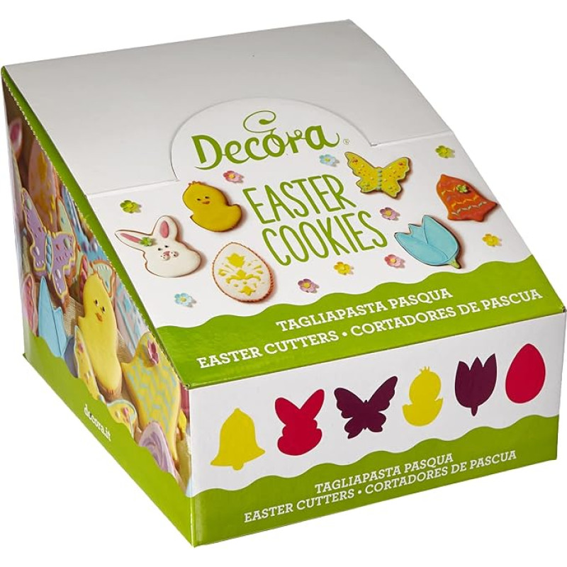 Decora 0256211 Easter Cookie Cutter Display 60-Piece