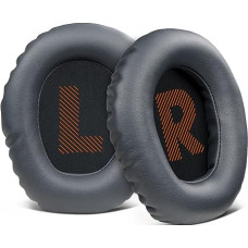 SOULWIT Protein Leather Replacement Ear Pads for JBL Quantum 100 (Q100), Quantum 350 (Q350) Headphones, High Density Foam Pads, Protein Leather