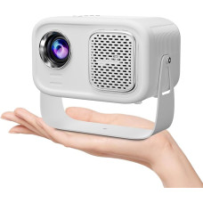 Eroshoo ±360° Rotating Mini Projector, 5G WiFi Bluetooth 720P Projector, Home Cinema Video Projector, 9500 Lumens, Portable Film Projector Support 4K, Compatible with USB/Fire Stick/TV