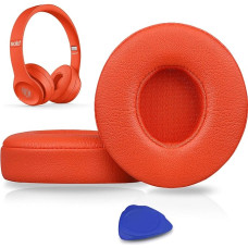 SoloWIT® Professional Replacement Ear Pads for Beats Solo 2 & Solo 3 Wireless On-Ear Headphones with Soft Protein Leather, Strong Adhesive Tape