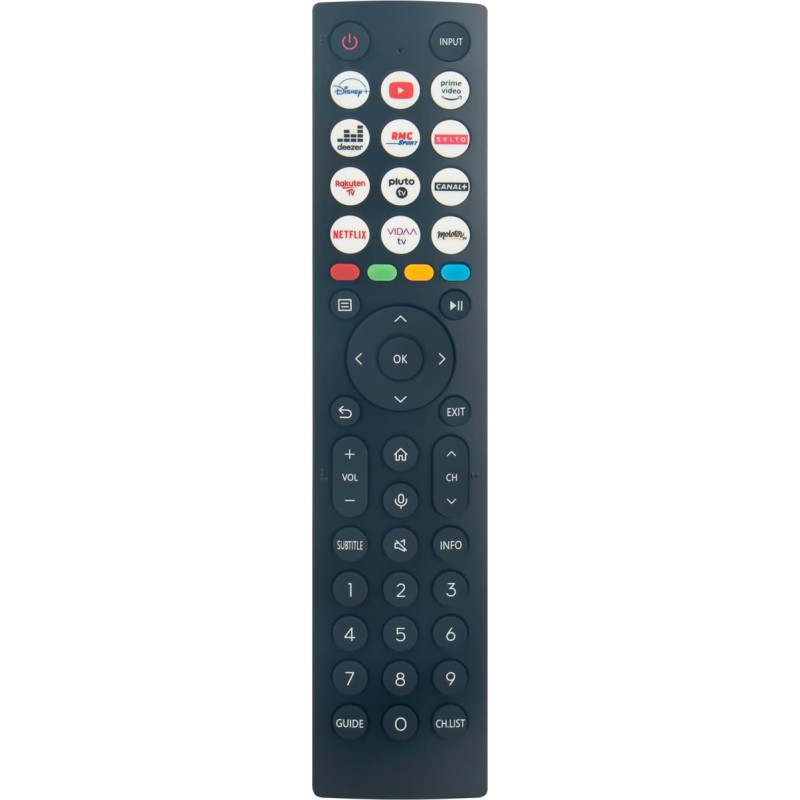 AULCMEET Remote Control Replacement for Hisense TV ERF2L36H, ERF2L36 (0011)