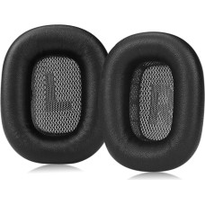 Sinowo Lambskin Ear Pads for Apple AirPods Max Headphones Replacement Ear Pads Sweatproof Easy to Install with Magnet Sheepskin and Memory Foam Black