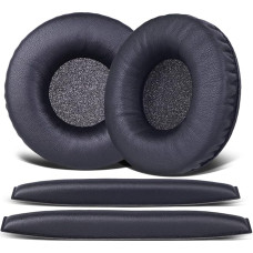 Replacement pad set compatible with Sennheiser Amperior HD25 and HD25-1 headphones consisting of 2 ear pads and 2 headband pads