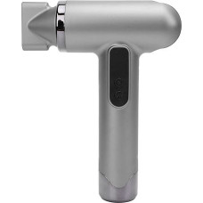Belaidis plaukų džiovintuvas, nešiojamasis 200 W USB plaukų džiovintuvas su antgaliu, 100 000 aps/min. greičiu veikiantis variklis, greitai džiūstantis plaukų džiovintuvas, skirtas namams ir kelionėms į mokyklą (sidabrinis)