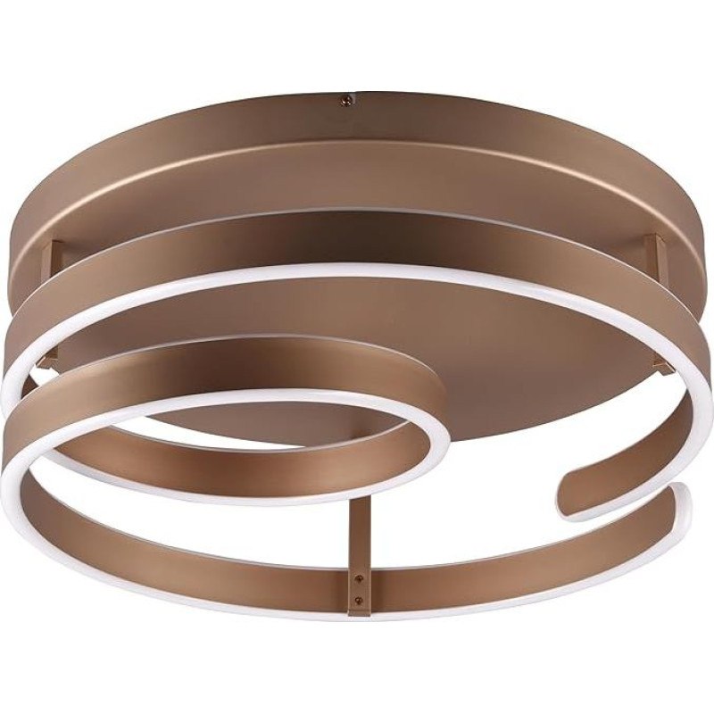 Trio Leuchten Marnie 644110165 LED Ceiling Light Metal Coffee with 58 Watt LED Switch Dimmer