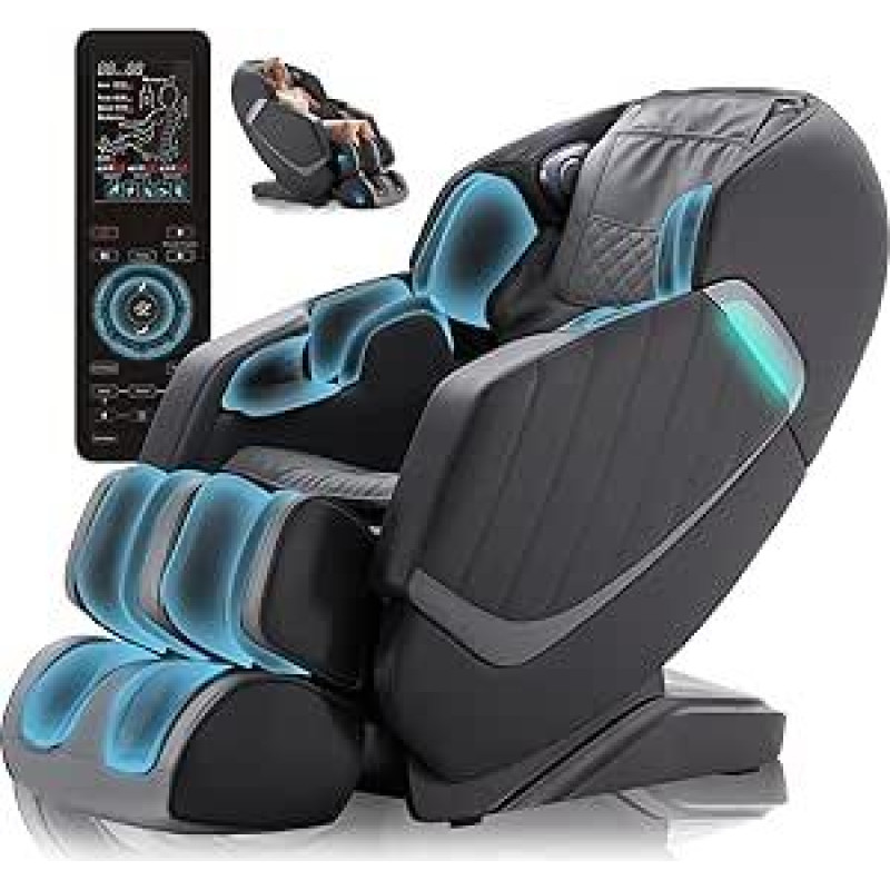 MeitFith Full Body Massage Chair: Zero Gravity Massage Chairs 3D Shiatsu Massage Chair with Heat Function, Black