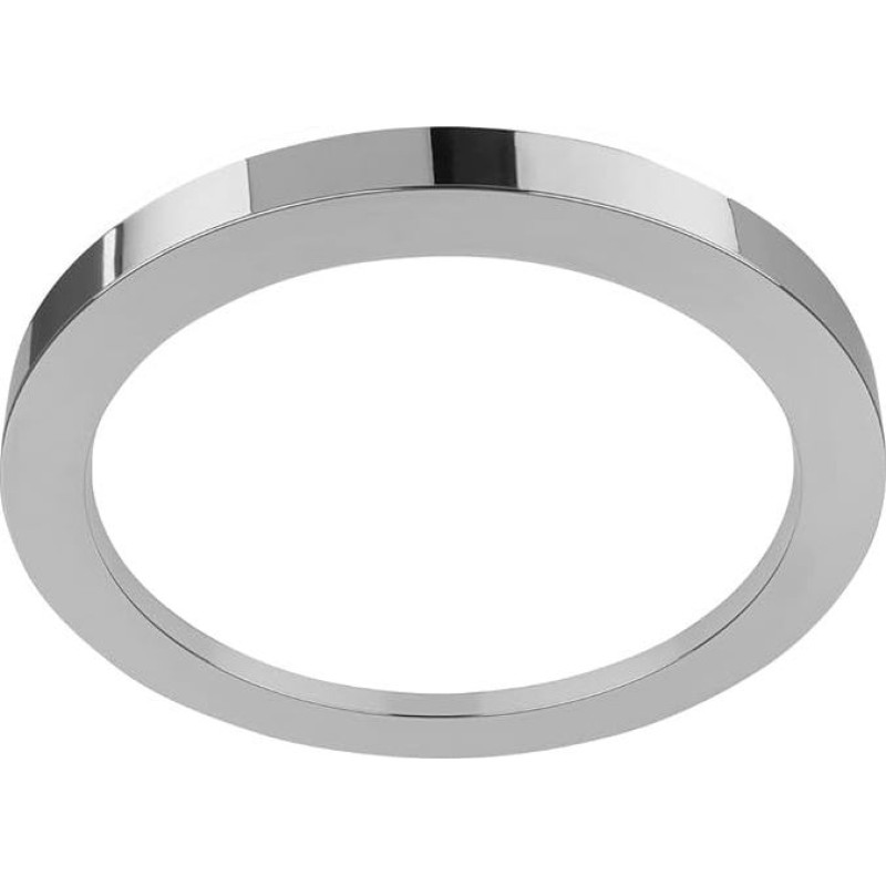 BRILONER Leuchten 3678-018 LED Bathroom Ceiling Light with Backlight, IP44 LED Bathroom Lamp, Very Bright 2000 Lumens, Neutral White Light, Chrome, 300 x 60 mm (DxH)