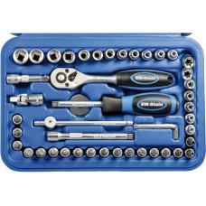 SW-Stahl 06447L Galvučių veržliarakčių rinkinys 0,6 cm 0,25 colio / 1/4 colio 47 dalys