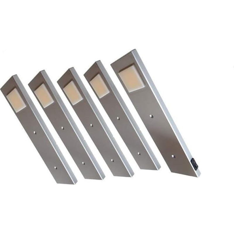 Acce LED Under-Unit Light, Kitchen Furniture Light, Warm White Including Converter, One Spotlight with Switch, Energy Efficiency Class A++