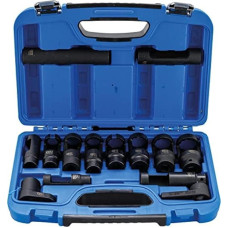 BGS 1149 Deguonies jutiklio lizdų rinkinys, juodas/mėlynas, 14 dalių