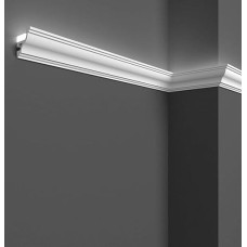 LED lubų ir sienų tinkas (10 metrų - KH905), skirtas netiesioginiam apšvietimui su LED juostelėmis, dekoratyvinis, surenkamas iš duropolimero (geresnis nei polistireninis putplastis) (10 vienetų po 1 metrą)