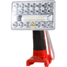 Darbo šviesa Milwaukee m18 18V akumuliatoriui, 18W 2000LM LED šviesos prožektorius Nešiojamas žibintuvėlis su 5V 2.1A USB prievadu garažui, dirbtuvėms, stovyklavietei ar statybvietei