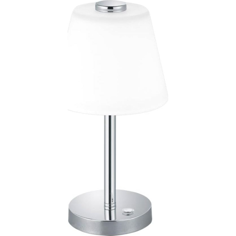 Trio Leuchten Emerald 525490106 Table Lamp 4 Watt Integrated Chrome 15 x 15 x 29 cm