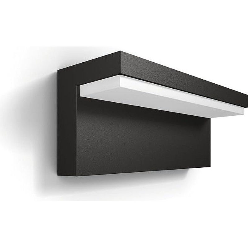 Philips MyGarden Wall Light 1648393P3 – Outdoor Lighting (Wall Light, Anthracite, Aluminium, Synthetic, IP44, Garden, Patio, I)