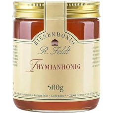 R. Feldt Honige Thyme Honey, Wild Thyme from Alpine Region, Very Aromatic, Unfiltered, 500 g