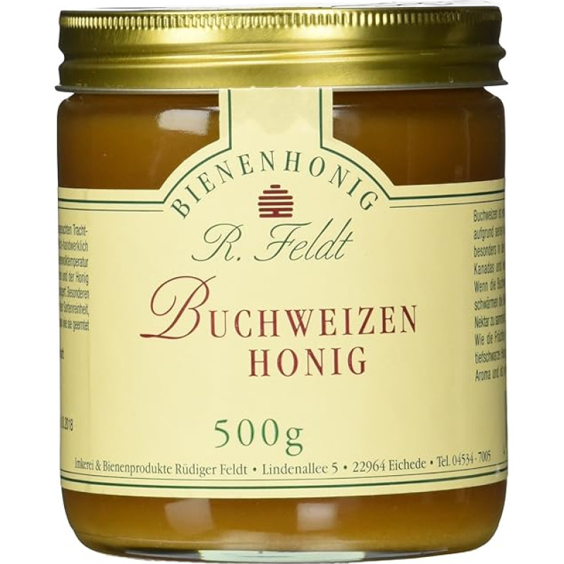 Rüdiger Feldt Bitininkystės grikių medus 500 g