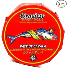 Conservas Graciete Gourmet Mackerel Paté/Sardine Paste - 3 pakuotės (3 x 85 g)
