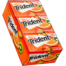 Trident Gum Tropical Twist 373827, 14 vnt. (15 vnt.) Kaugummi, Gum-Süßigkeiten-Zahnfleisch, Akne-Waschmittel