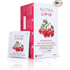 Nutra Tea NUTRALIPID, Blood Sugar Balance Tea Helps Maintain Blood Sugar Levels, Slimming Tea Improves Metabolism and Can Suppress Appetite, 60 Reusable Tea Bags