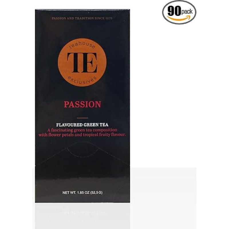 TE Luxury Teahouse Exclusive Passion Green Tea 6 x 15 maišelių po 3,5 g