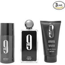 Afnan 9 PM Gift Set, Eau de Parfum 100 ml, Shower Gel 200 ml, Deodorant 250 ml, vyrams, įkvėptas Jean Paul Gaultier