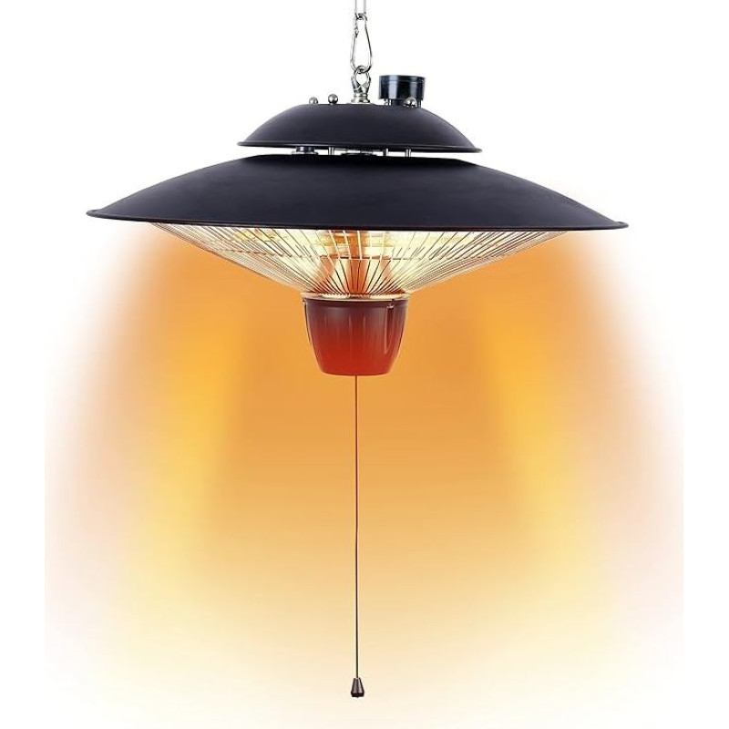 DONYER POWER Electric Patio Heater 2000 W Ceiling Mounting for Indoor and Outdoor Use