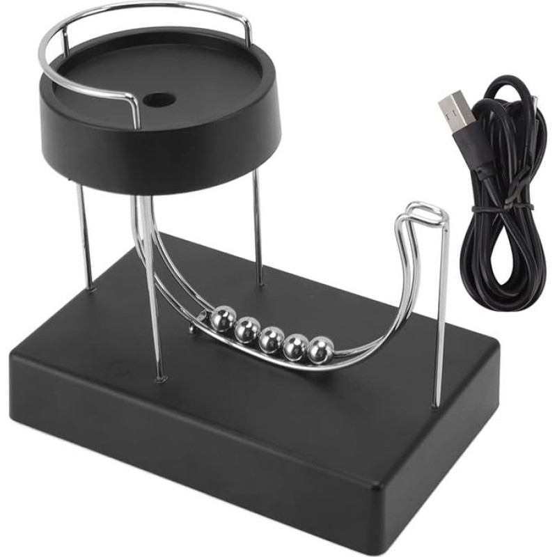 Arsor Kinetic Art Perpetuum Mobile, Stainless Steel Science Physics Gadgets Desk Toy Perpetual Motion Simulator Non-Stop Rolling Ball Toy Desktop Decoration Toy Stress Relief