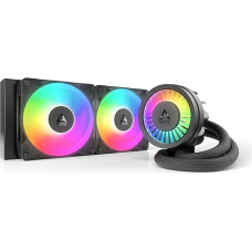 ARCTIC Liquid Freezer III Pro 240 A-RGB - AIO CPU aušintuvas, 2 x 120 mm aušinimas vandeniu, 38 mm radiatorius, PWM siurblys, VRM ventiliatorius, AMD AM5/AM4, 