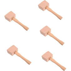 Zerodeko 5 Stück Hammerwerkzeug Tischler Handwerkzeuge Schnitzwerkzeuge Holzschnitzerei Holzbearbeitung schwer Hämmer Zimmermannshammer Holzschlägel Holzwerkzeug manueller Hammer Buche