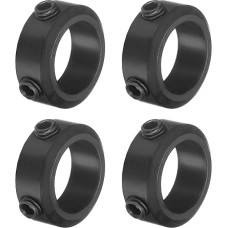 Aprūpinimo žemėlapis 4 varžtų apvadų rinkinys 14 mm skylė 1045 plieno veleno apvadai 21 mm OD 8 mm pločio ašies bagažinė, skirta linijinio strypo veleno kreipiančiajai