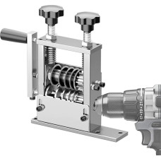Manual Cable Stripping Machine, Cable Peeling Machine with 6 Channels and 5 Blades, Cable Stripper with Removable Handle, Wire Stripper for Recycling Cable Shedding, Stripping Diameter 1-17 mm