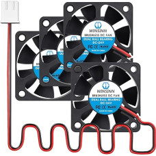 WINSINN nuolatinės srovės 50 mm ventiliatorius 24 V 5020 Dvigubas rutulinis guolis 24 V bešepetėlinis aušinimas 50 x 20 mm 2 kaiščiai (4 vnt.)