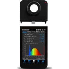 Lichtspektrummessgerät, Tragbares Lichtspektrometer HPCS310P HPCS330P PPFD Licht PAR DLI Meter Flimmertest CCT Meter Ra Tester (HPCS330P su ekranu)