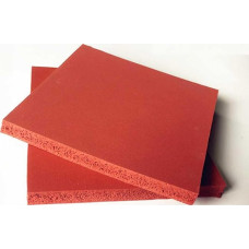 CHAOUYYZ 1 Stück Silikonschaumplatte, Wärmedämmstreifen, Quadratisch, 500 X 500 X 1 Mm, 2 Mm, 3,0 Mm, Rot/1Mm