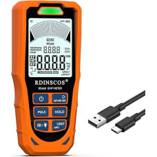 RDINSCOS EMF matuoklis, 3-in-1 elektromagnetinės spinduliuotės matuoklis EF MF RF, rankinis detektorius Skaitmeninis elektromagnetinių laukų radiacijos detektorius namams, biurui ir kelionėms